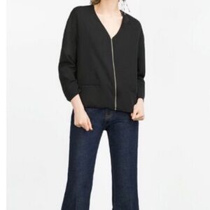 Zara Basic Bomber Jacket EUC